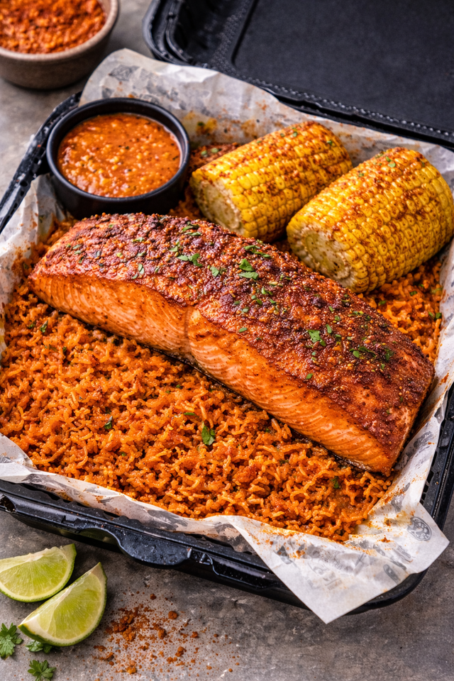 Salmon Plate Combo.